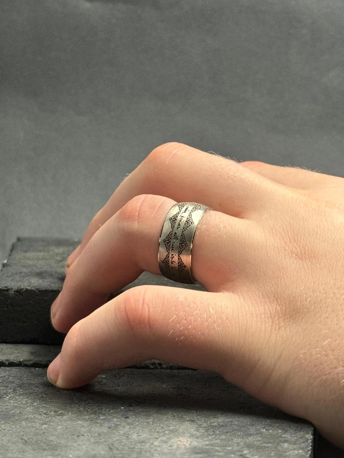 Gümüş Alyans 925 Ayar Gümüş Erkek Destan Alyans Modeli