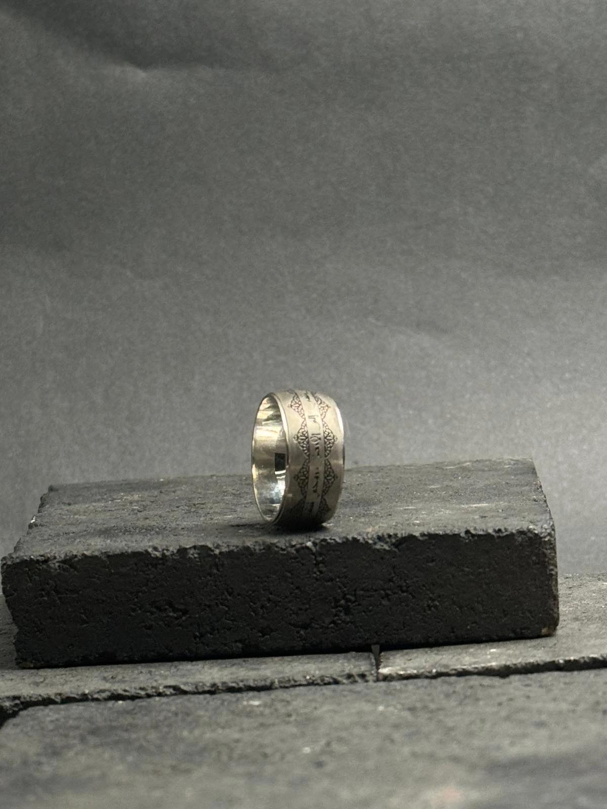 Gümüş Alyans 925 Ayar Gümüş Erkek Destan Alyans Modeli