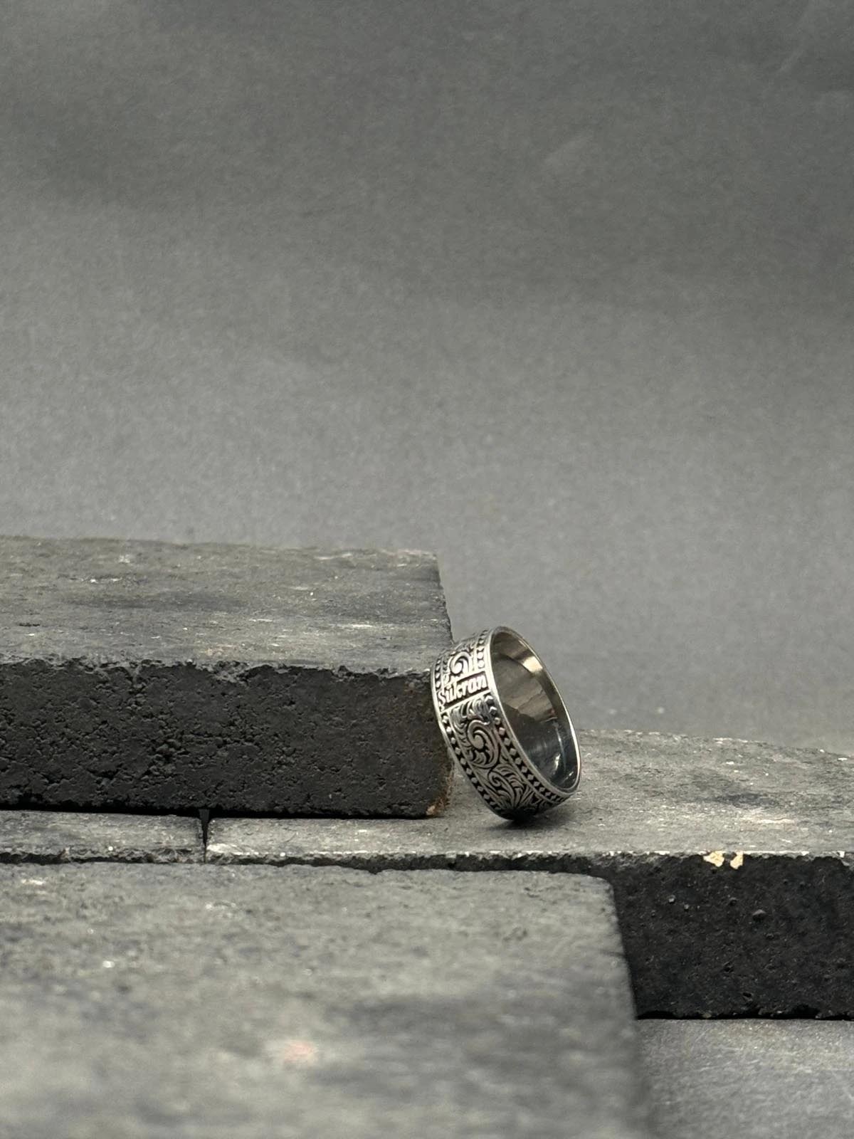 Gümüş Alyans 925 Ayar Gümüş Erkek İsimli Gravür Alyans Modeli