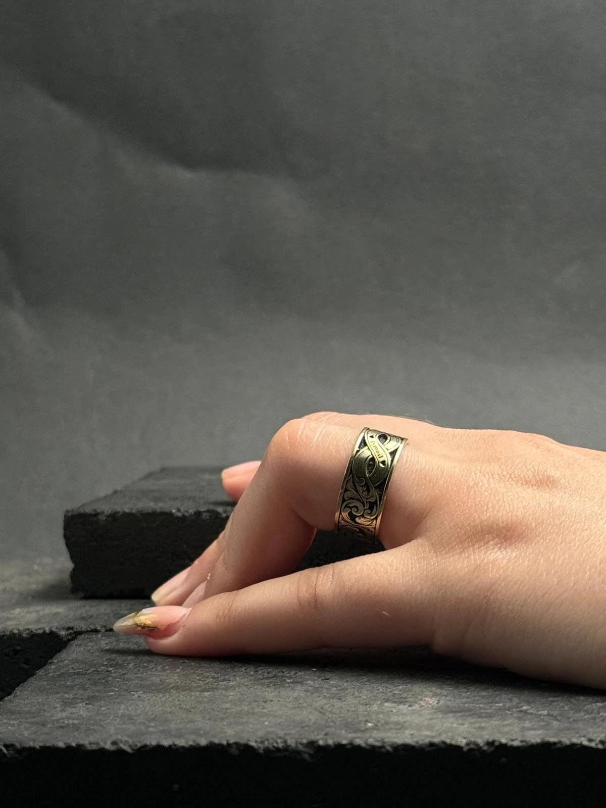 Gümüş Alyans 925 Ayar Gümüş Kadın Gravür Sonsuzluk Alyans Modeli