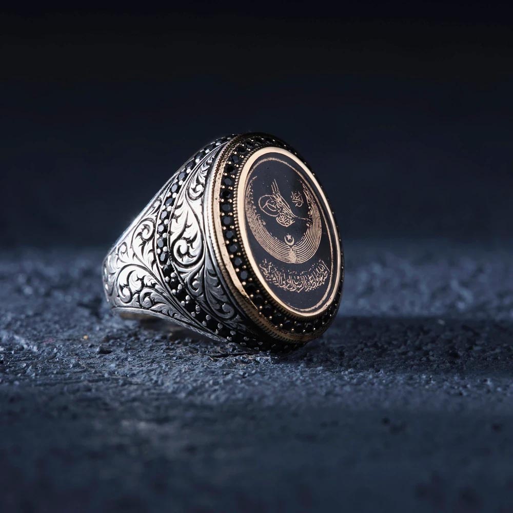 Oval Gravür Besmele Osmanlı Tuğralı Modeli
